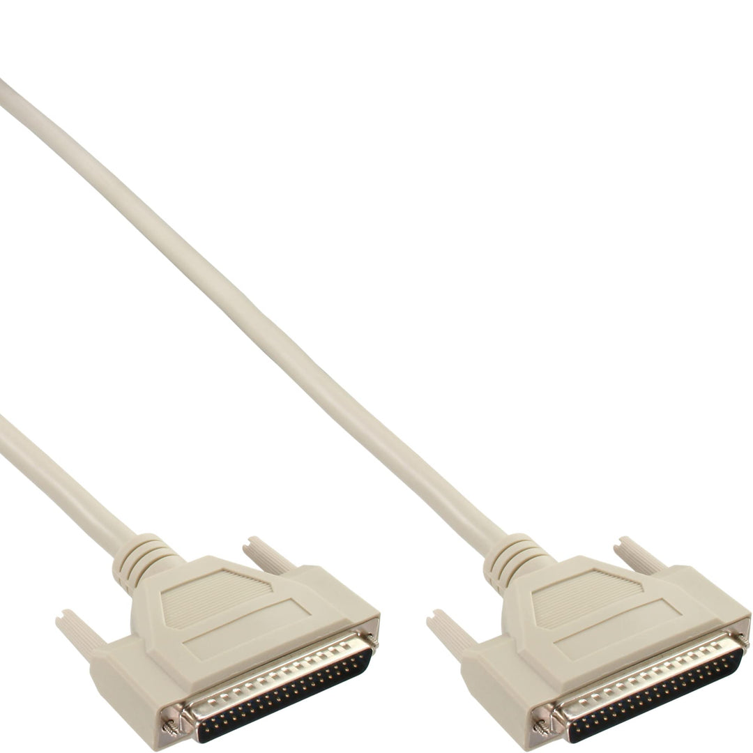 InLine 37372 Serielles Kabel, 37pol Stecker / Stecker, vergossen, 1:1 belegt, 2m