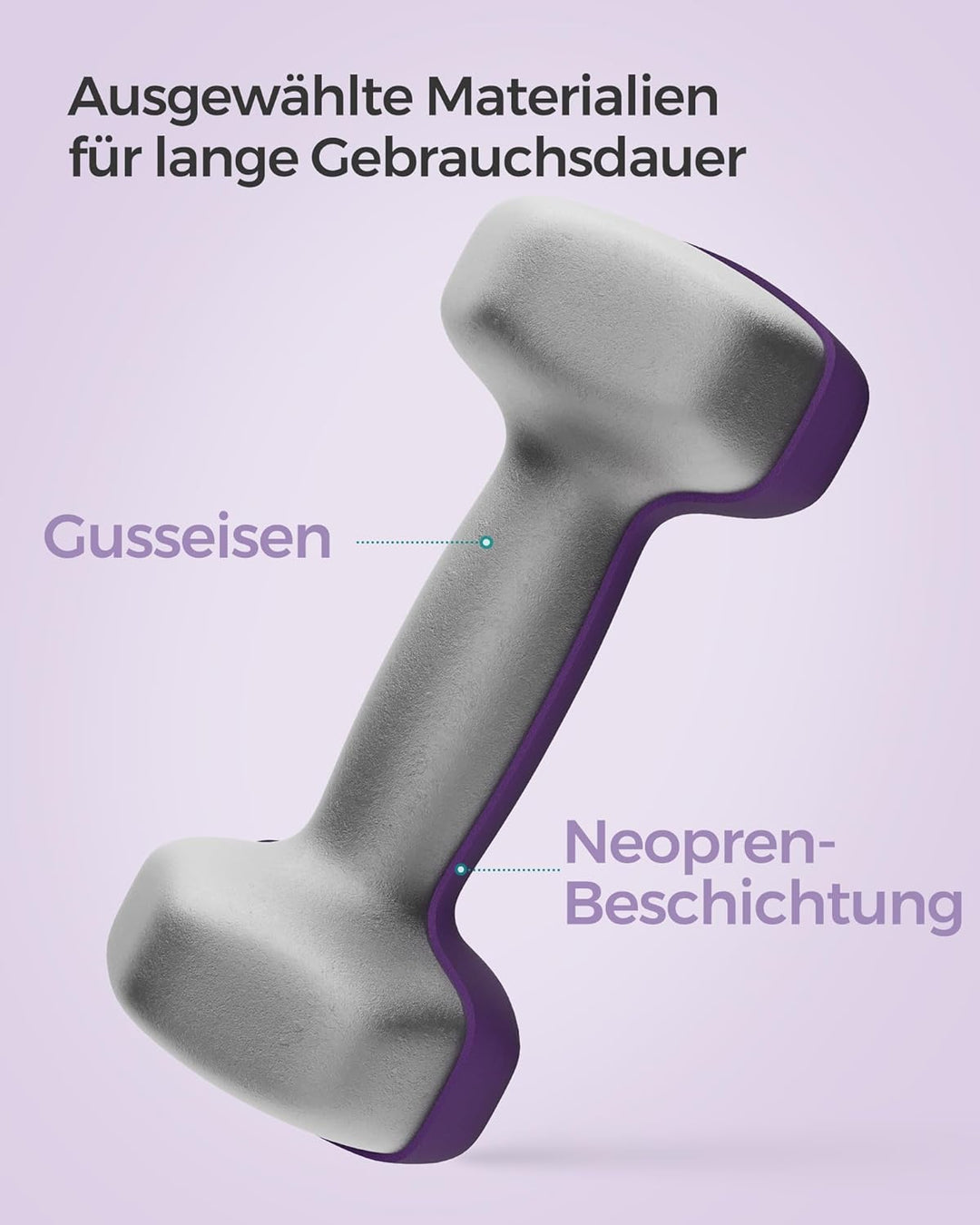 SONGMICS Hanteln, 2er Set,Hantelset, Kurzhanteln, Hexagon, Neopren-Beschichtung, Krafttraining, Work