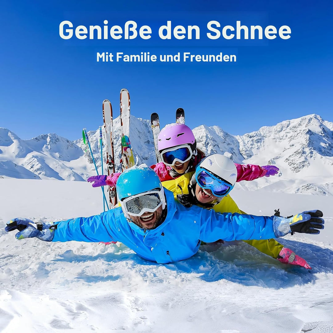 Odtmger Skihandschuhe, Wärmste wasserdichte und Atmungsaktive Schneehandschuhe für Kaltes Wetter, Pa