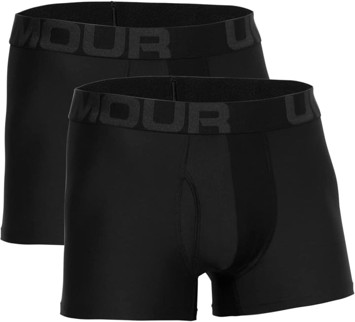 Under Armour Herren Tech 3in 2 Pack, schnelltrocknende Boxershorts, komfortable Unterwäsche mit enga