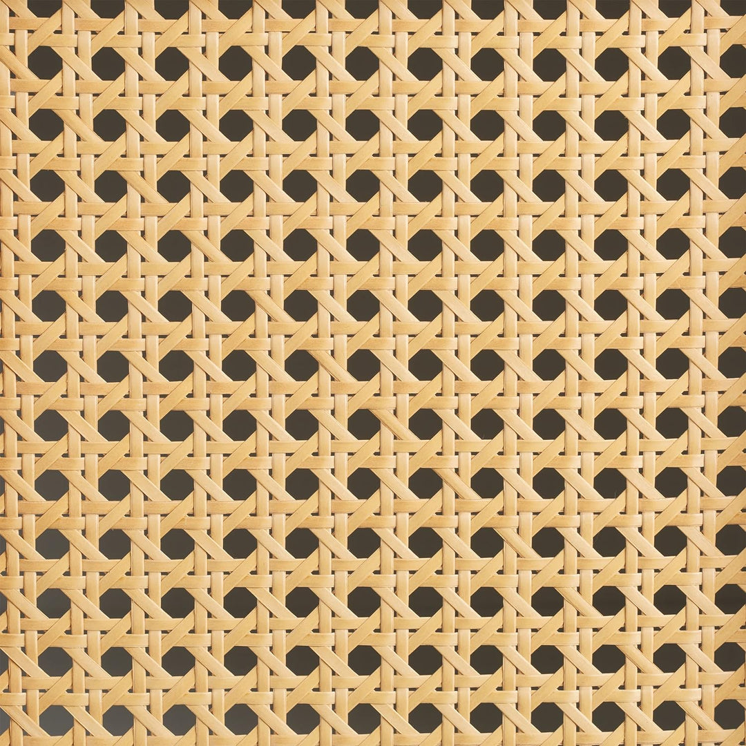 Relaxdays Badezimmerschrank, 3 Fächer, HBT 96,5 x 30 x 30 cm, schmal, MDF, Rattanoptik, Midischrank