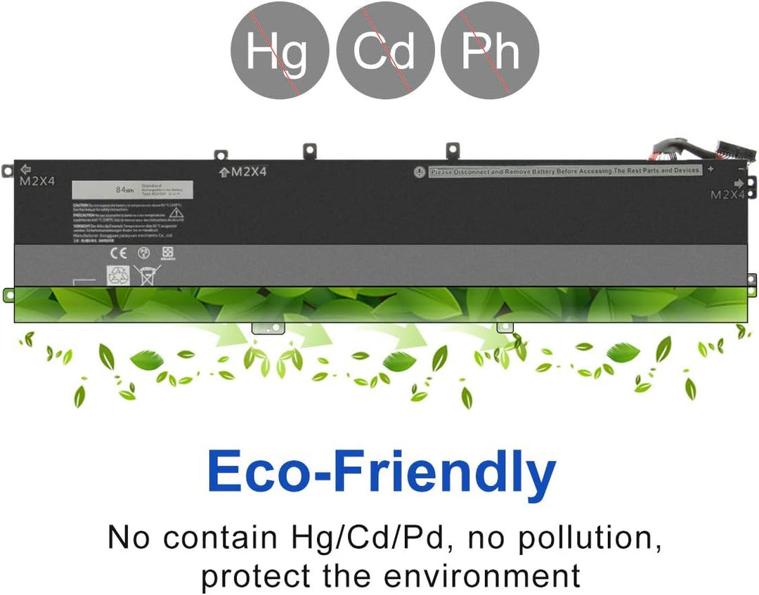 Exmate Akku 4GVGH für 1P6KD T453X Dell XPS 15 9550 Dell Precision 15 5510 Series [11.4V 84Wh] akku X