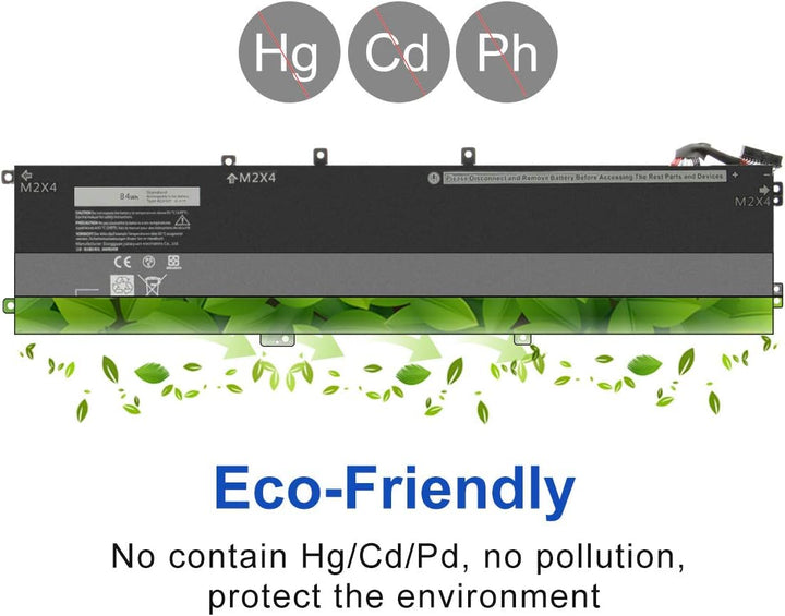 Exmate Akku 4GVGH für 1P6KD T453X Dell XPS 15 9550 Dell Precision 15 5510 Series [11.4V 84Wh] akku X