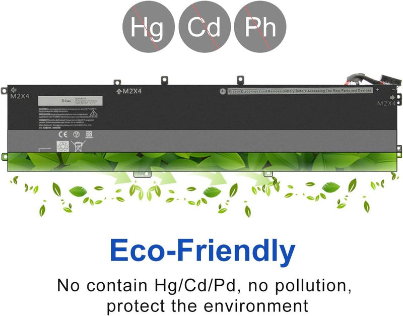 Exmate Akku 4GVGH für 1P6KD T453X Dell XPS 15 9550 Dell Precision 15 5510 Series [11.4V 84Wh] akku X