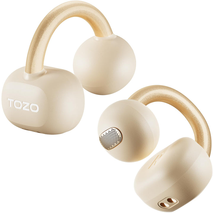 TOZO OpenEarRing Open Ear Kopfhörer, Bequem Clip On Kopfhörer, Kopfhörer Kabellos Bluetooth 5.4, Blu