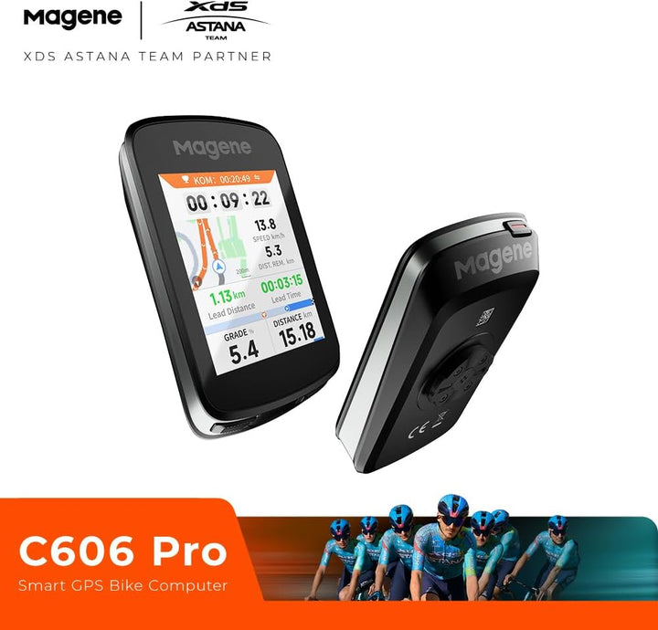 Magene C606 Pro GPS-Fahrradcomputer, Kartennavigation, Multi-Szenario ClimbPro, 2,8-Zoll-Farb-Touchs