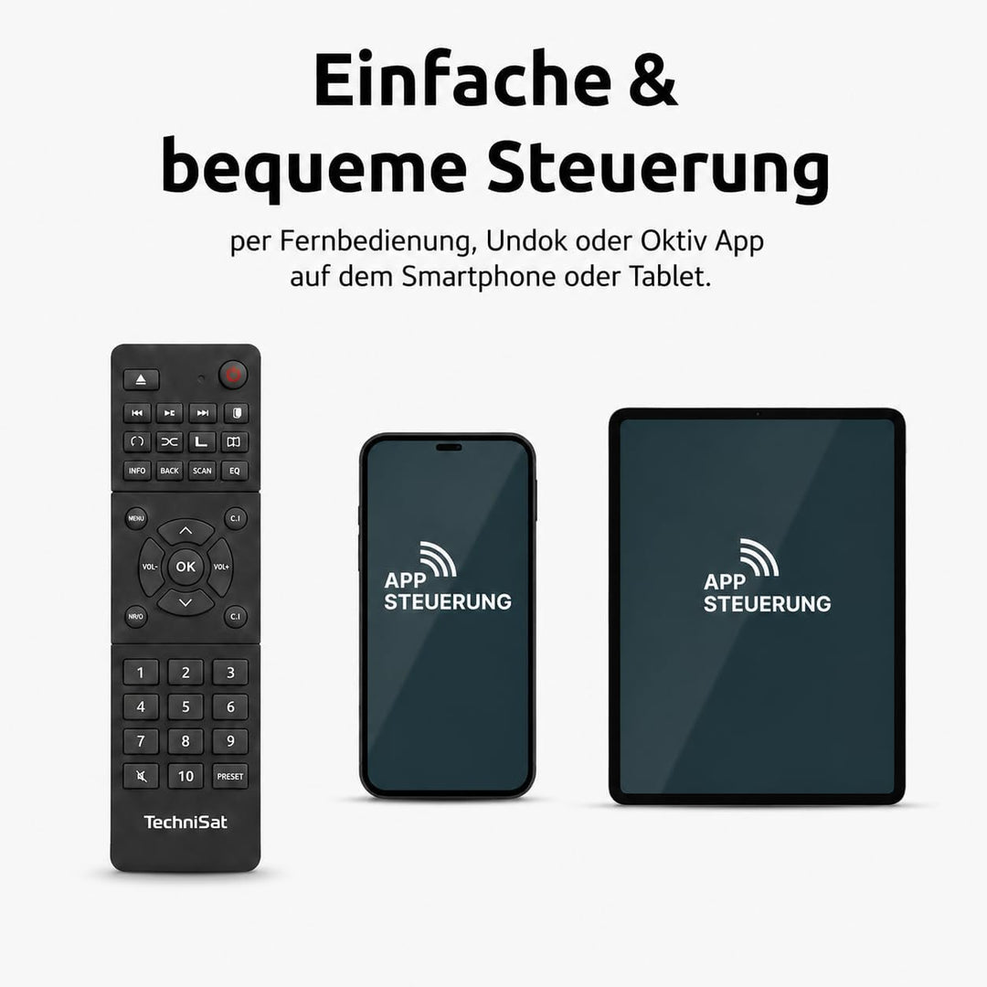 TechniSat DIGITRADIO 143 (V3) – HiFi-Tuner Internetradio (DAB+ Digital-Radio, Bluetooth-Audio-Stream