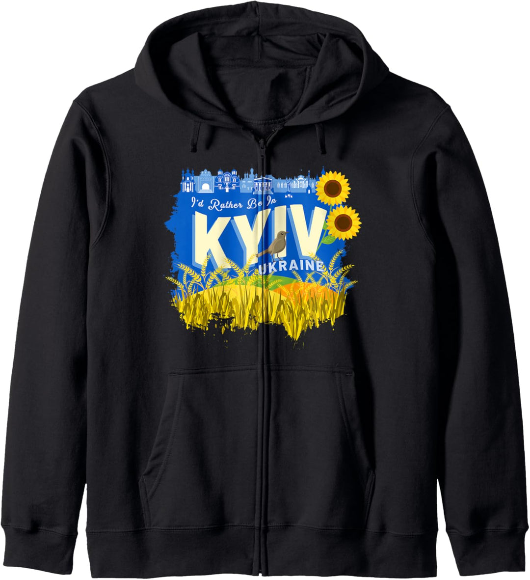 Ich wäre lieber in Kiew, Ukraine - Ukrainisches Souvenir Kapuzenjacke