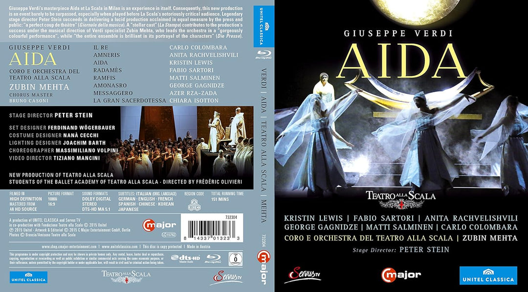 Verdi: Aida (Teatro alla Scala 2015), Blu-ray