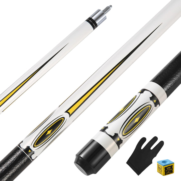 Pool Queue, 58 Zoll Billard Queue Hardwood Pool Cue 13mm Spitzen für Professionelle Billardspieler,
