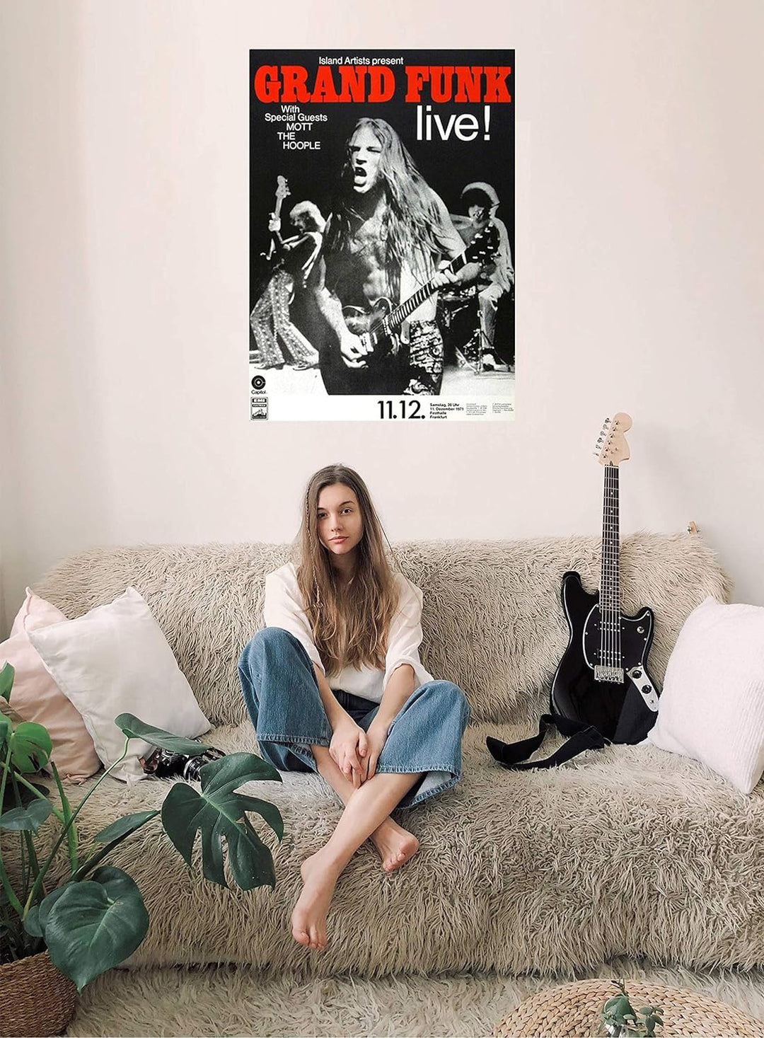 Grand Funk Railroad - Timemachine, Frankfurt 1971 » Konzertplakat/Premium Poster | Live Konzert Vera