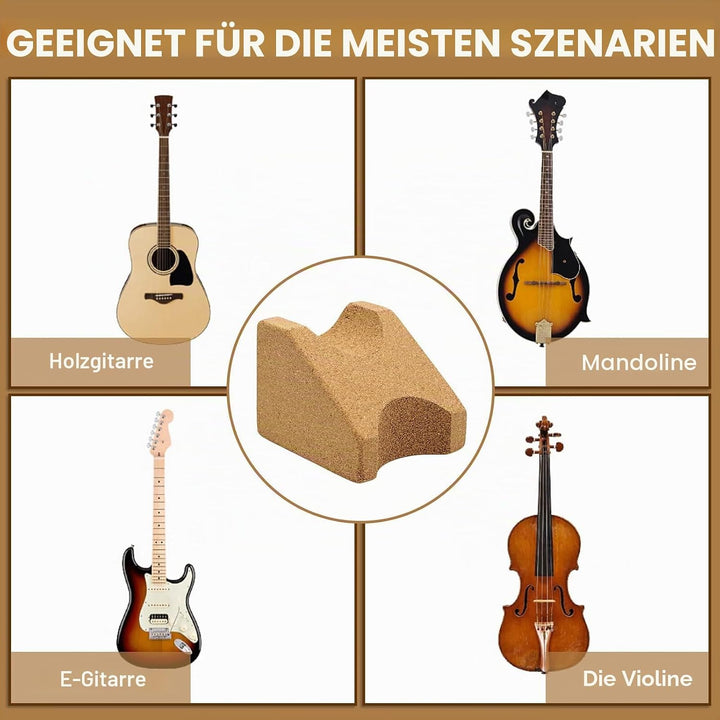 Gitarrenhalsstütze, Gitarren Halsstütze Stützkissen Halsstütze aus Kork Gitarre Reparatur Werkzeug P
