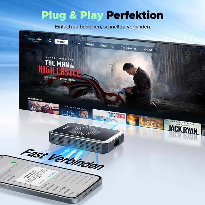 LAMTTO 4-in-1 Wireless CarPlay Android Auto Adapter mit Net-Flix/YouTube/Tik Tok Google-Play Downloa