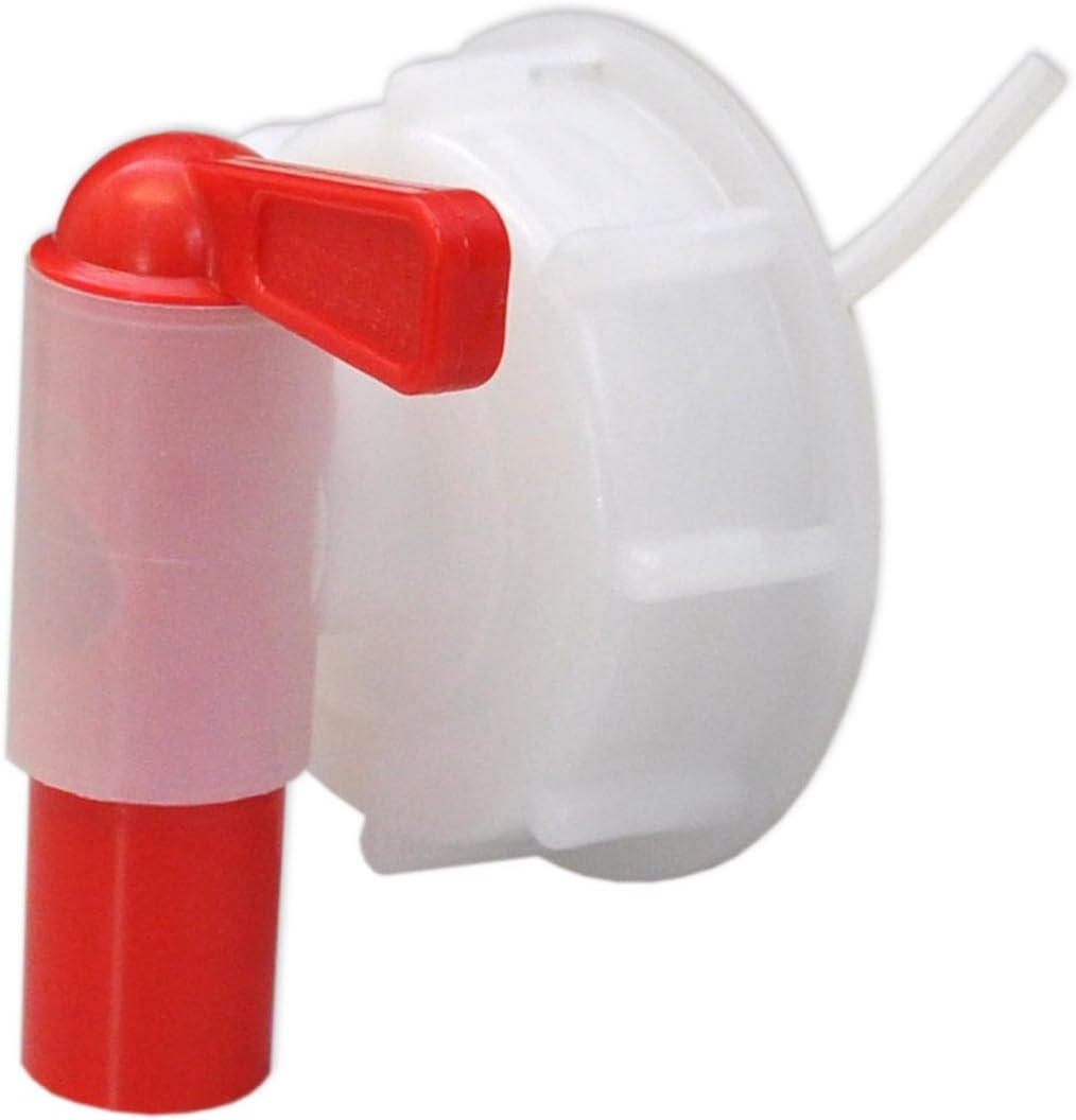 plasteo® 3er Stück Set: 30L Getränke- Wasserkanister Natur mit Hahn, Schraubdeckel und flexiblem Aus