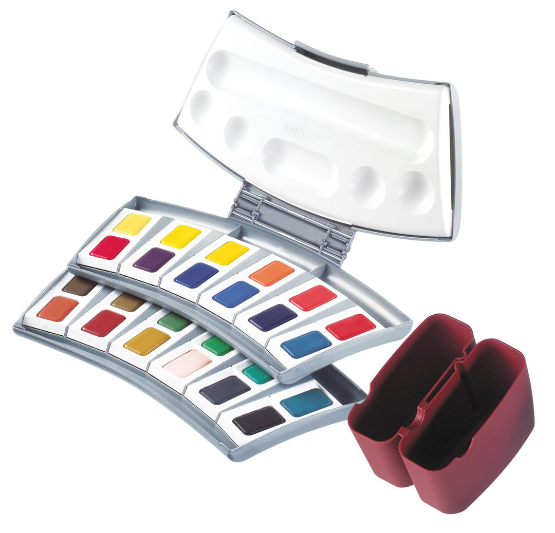 Pelikan 721894 Aquarell-Malkasten mit 24 Farben, 1 Stück, Sortiert