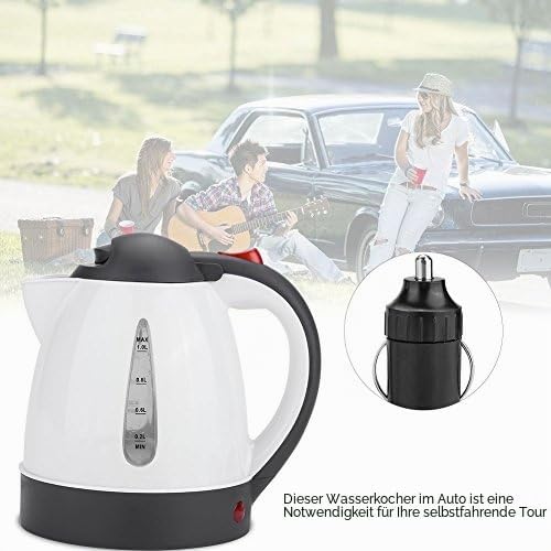 Tragbarer Auto Wasserkocher für LKW, 24V DC, 250W, 1000ml, Reise Zigarettenanzünder, Automatische Ab