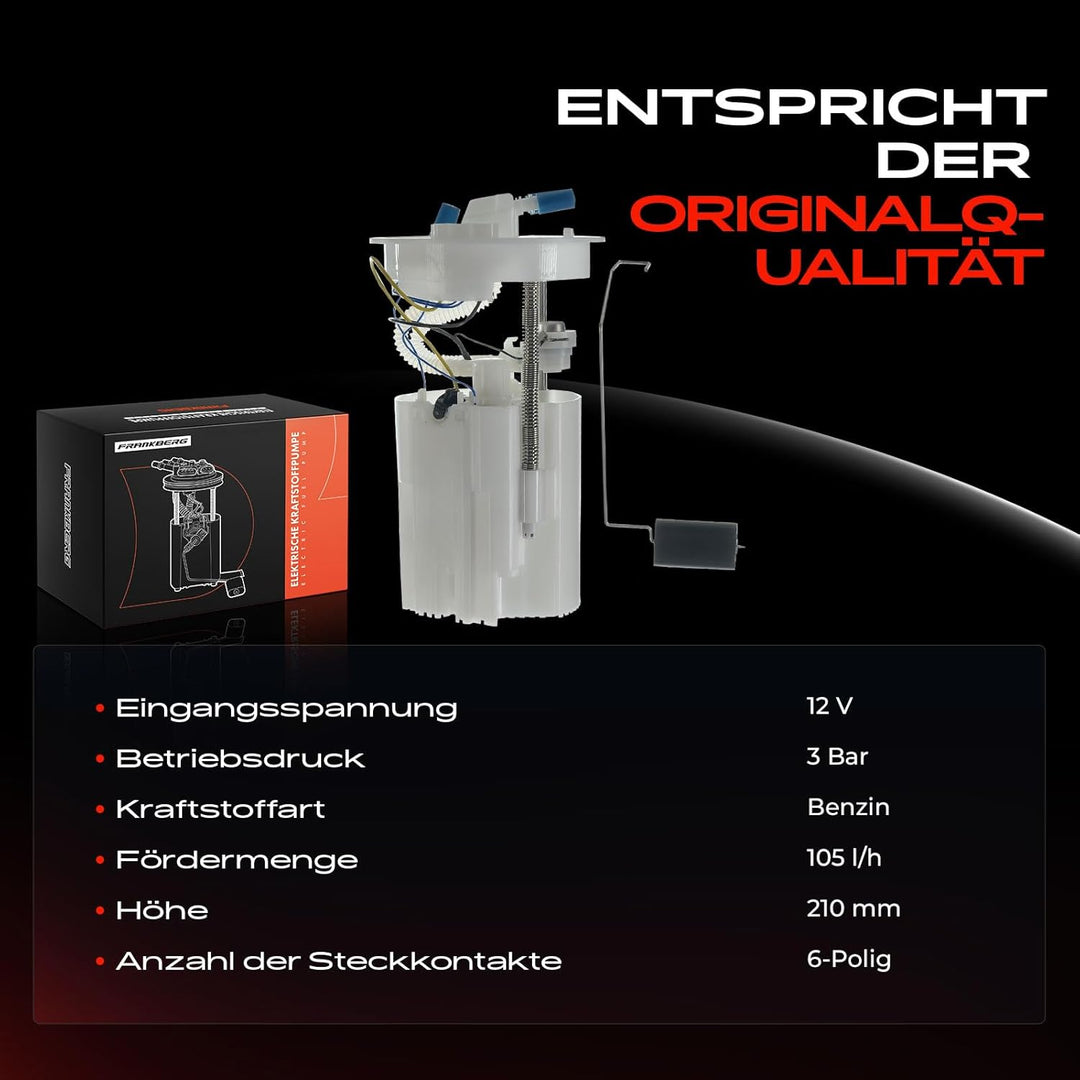 Kraftstoffpumpe Benzinpumpe für C-Max II DXA/CB7, DXA/CEU Focus III Grand C-Max DXA/CB7, DXA/CEU I4