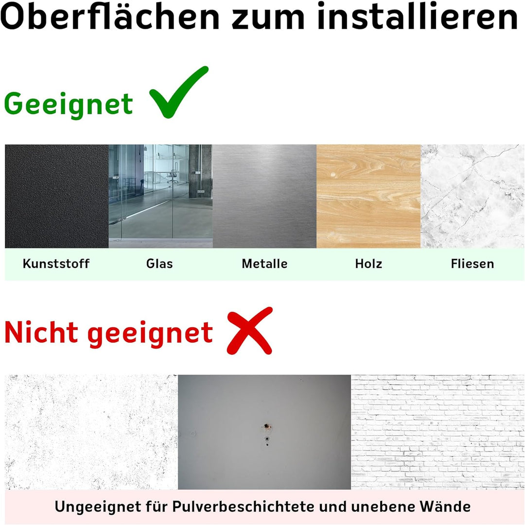Cuadros Lifestyle Tafelfolie 100x300 cm | Magnetische und Selbstklebende Vinyl- Kreidefolie | Magnet