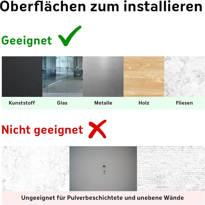 Cuadros Lifestyle Tafelfolie 100x500 cm | Magnetische und Selbstklebende Vinyl- Kreidefolie | Magnet