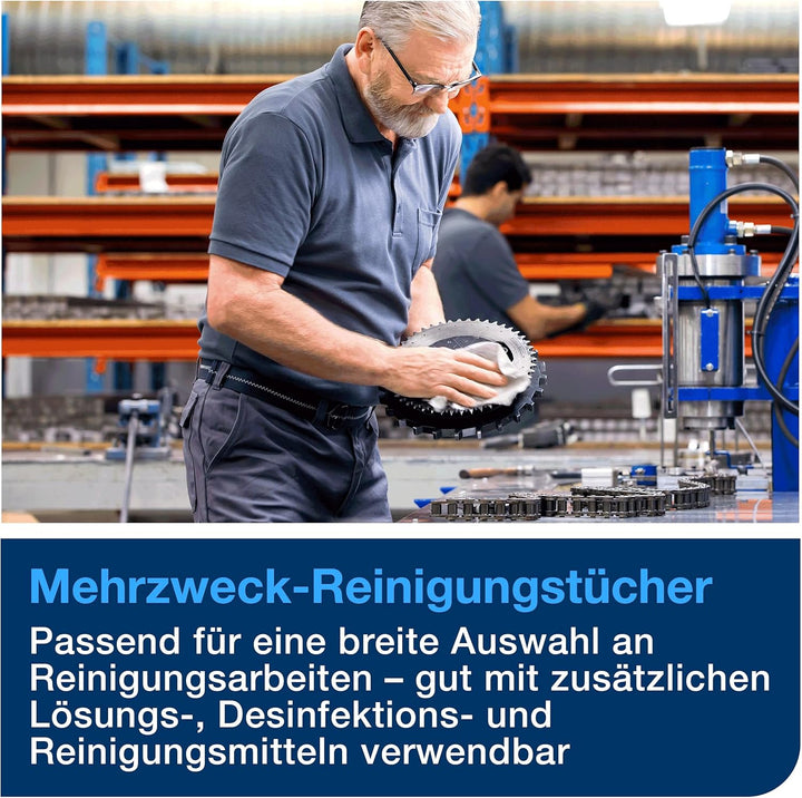 Tork Mehrzweck Reinigungstücher Weiss W7, Einzeltuchentnahme, 1 x 210 Tucher, 510172