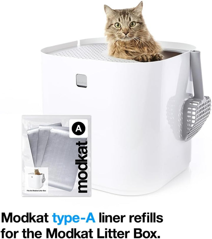 Modkat Litter Box Perfect Fit Wiederverwendbare Liner mit Griffen, 3er-Pack