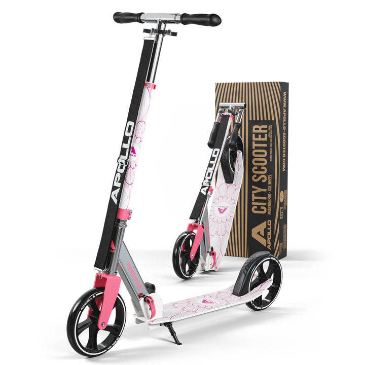 Apollo XXL Wheel Scooter - Phantom Pro Cityroller | Klappbarer City Roller für Kinder | Höhenverstel