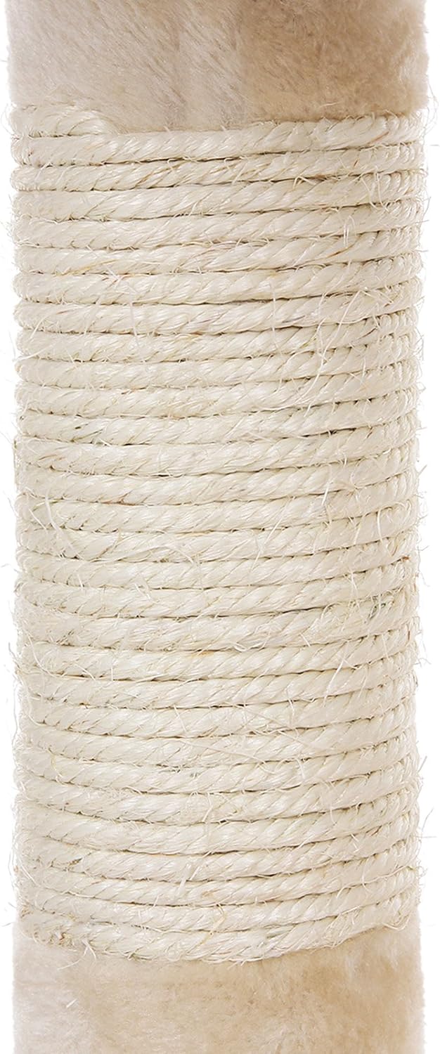 Feandrea Kletterbaum Kratzbaum mit Liegemulde 70 cm PCT82M Beige 50L x 50B x 70H cm, Beige 50L x 50B