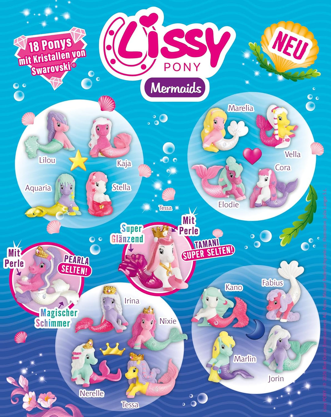 Lissy Pony Mermaids- Display Sammelfiguren