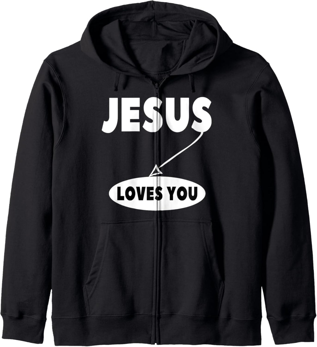 Jesus liebt dich Christliche Evangelisation Erlösung Kapuzenjacke