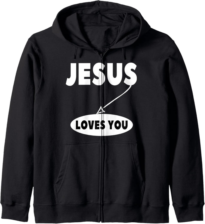 Jesus liebt dich Christliche Evangelisation Erlösung Kapuzenjacke