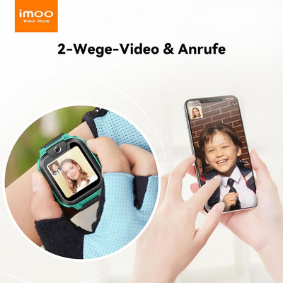 imoo Watch Phone Z1 Kinder-Smartwatch, 4G Kinder-Smartwatch-Telefon mit langanhaltendem Video-und Te