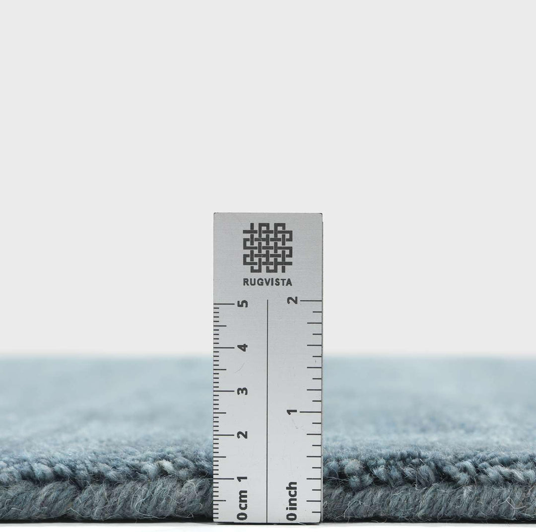 RugVista Handloom Fringes Teppich - Dunkeltürkis 80x120 80 x 120 cm (Rechteckig) Dunkel Teal, 80 x 1