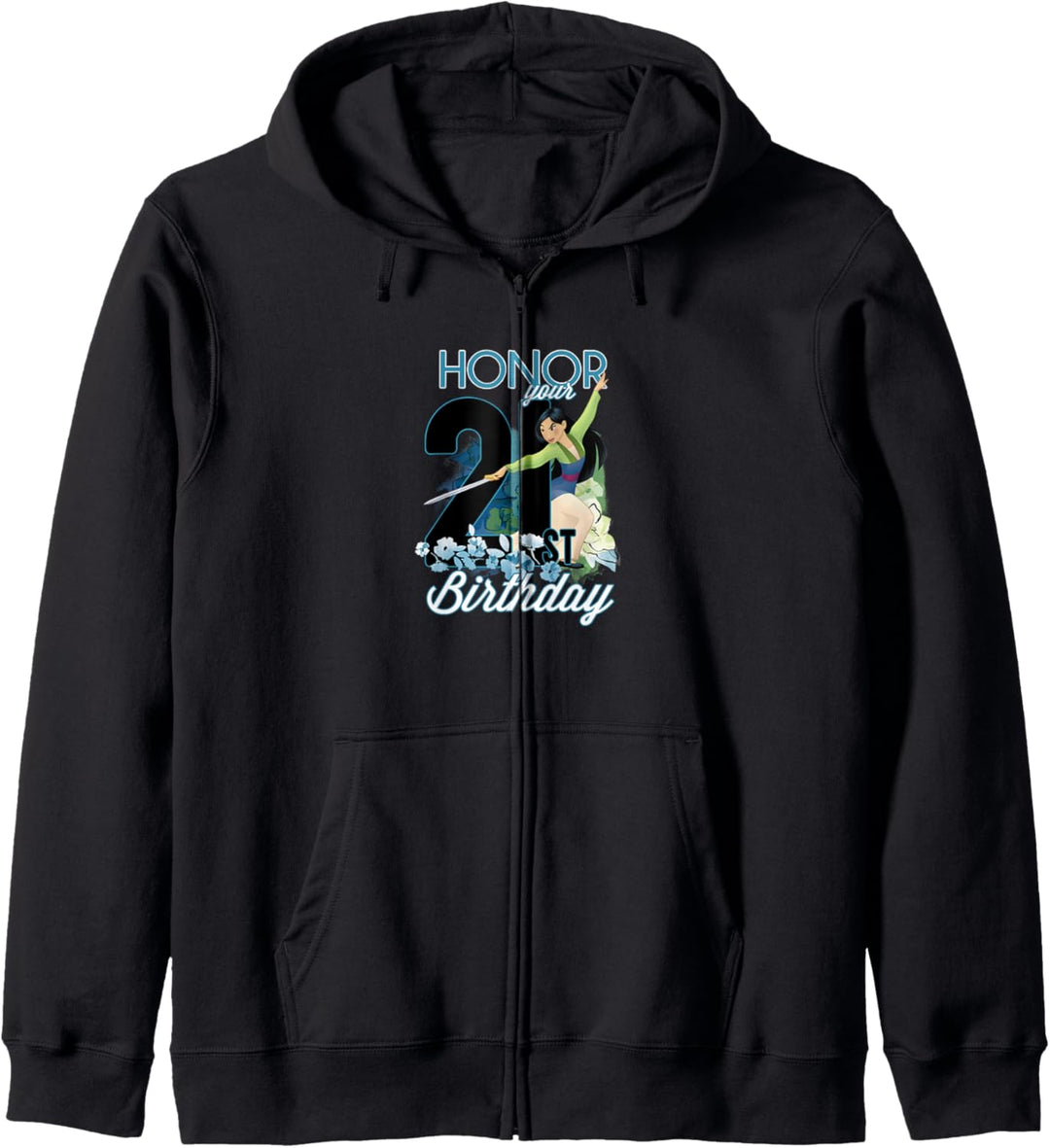 Disney Mulan Portrait Honor Your 21st Birthday Kapuzenjacke