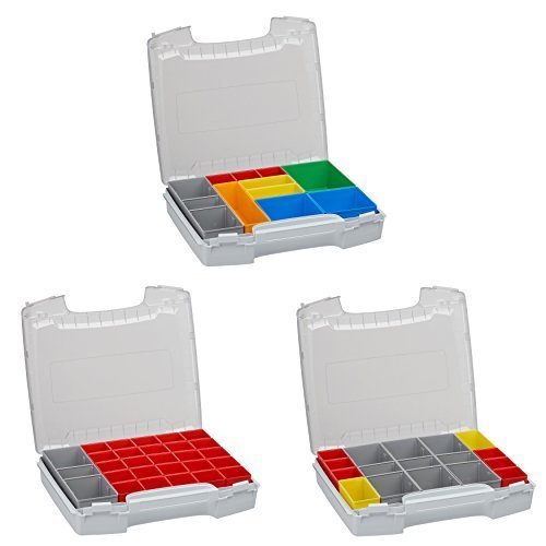 Werkzeug Koffer Set | Sortimo i BOX Set | i-BOXX 72 3er Set (grau) mit Insetboxen A3, H3 & I3 | Für