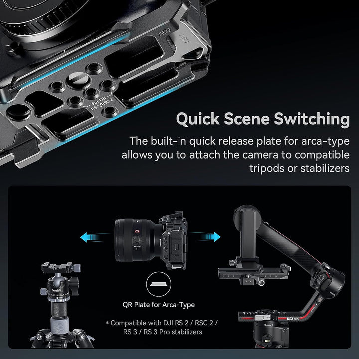 SMALLRIG ZV-E1 Cage Käfig für Sony ZV-E1, vollständiger Kamerakäfig für Sony Alpha ZV-E1, integriert