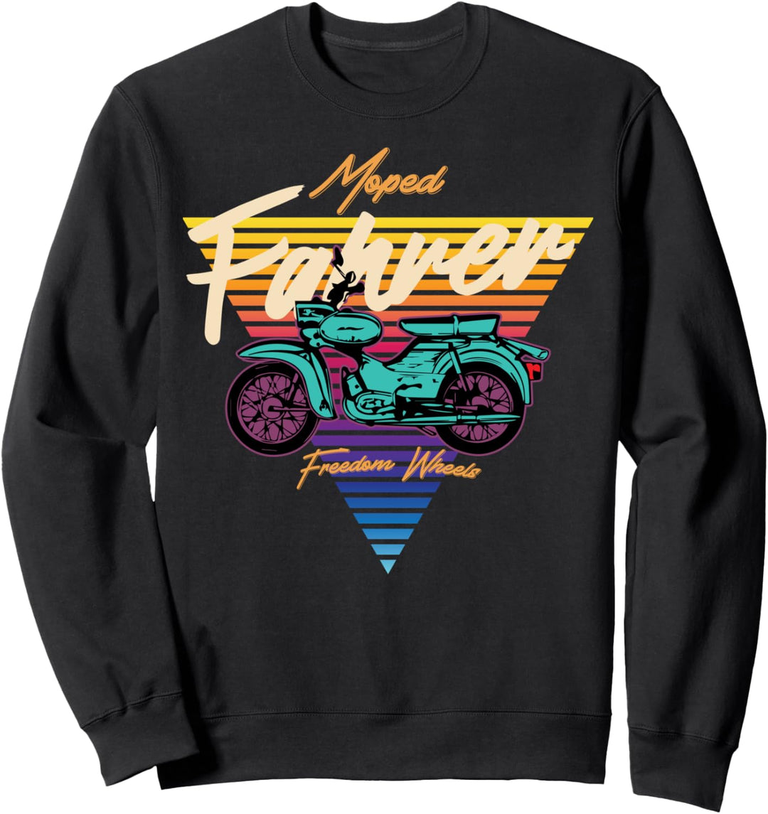 Retro 80er Mopedfahrer Klassiker Simson Star Sweatshirt