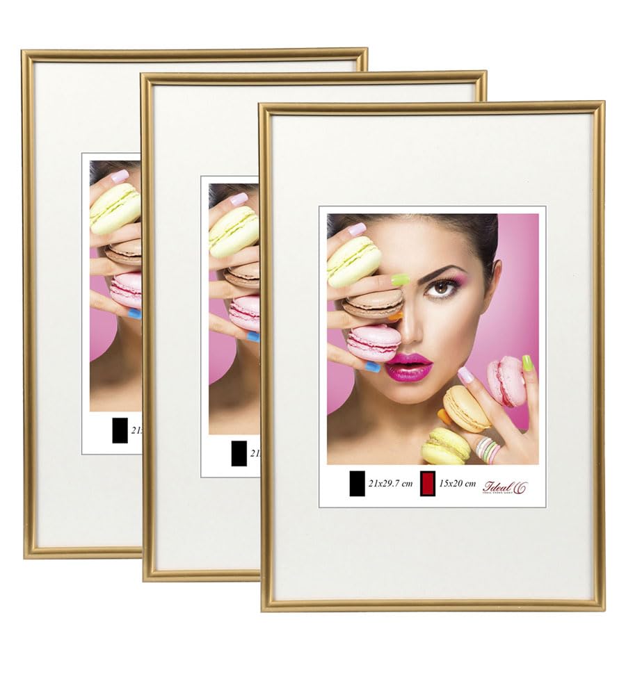 IDEAL TREND 2er 3er 5er Pack Photo Style Set Bilderrahmen Wanddeko Collage Poster Kunststoff Rahmen: