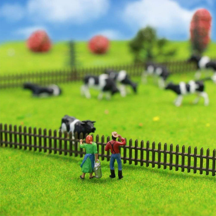 36Stk. Verschiede Kühe Rinder Figuren Bunt Tierfiguren Spur H0 1:87 Bauernhof Dekor Modellbau zubehö