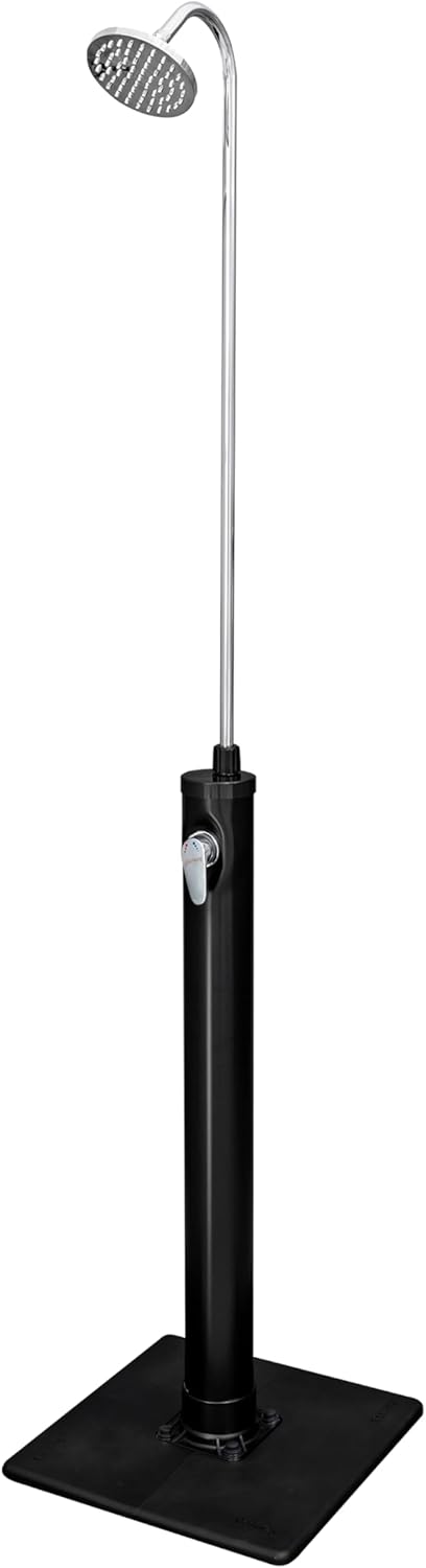 Bestway | SolarFlow Aussendusche 8L / 50 x 50 x 218 cm schwarz-silber, 50 x 50 x 218 cm schwarz-silb