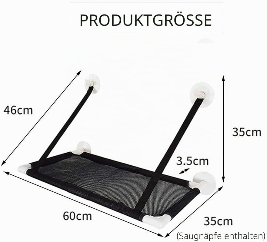 Katzen Fensterplätze, Katzen Zubehör, Fensterplatz Window Lounger Hängematte für Kletterwand-Miezeka