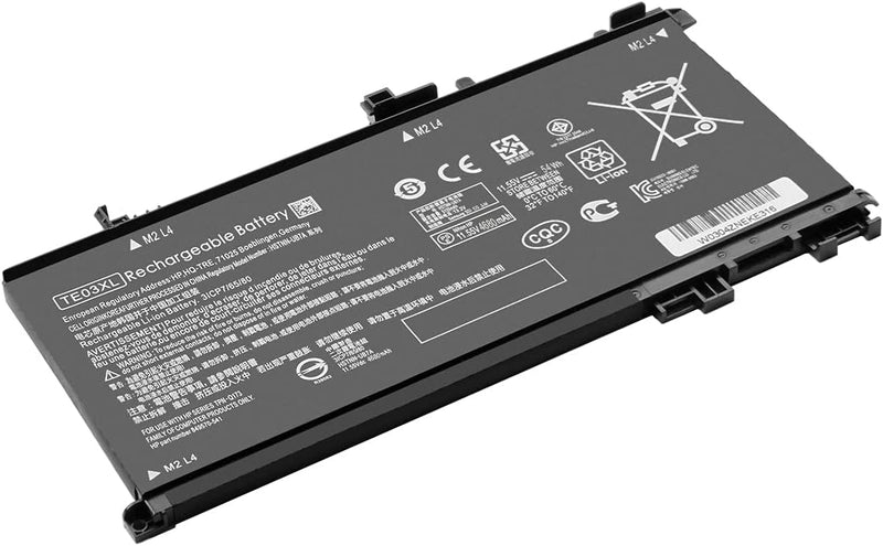 Exmate Laptop-Akku TE03XL für HP Pavilion 15-BC000 Series HP Omen 15-AX000 Series [11.55V 54Wh] (Nic