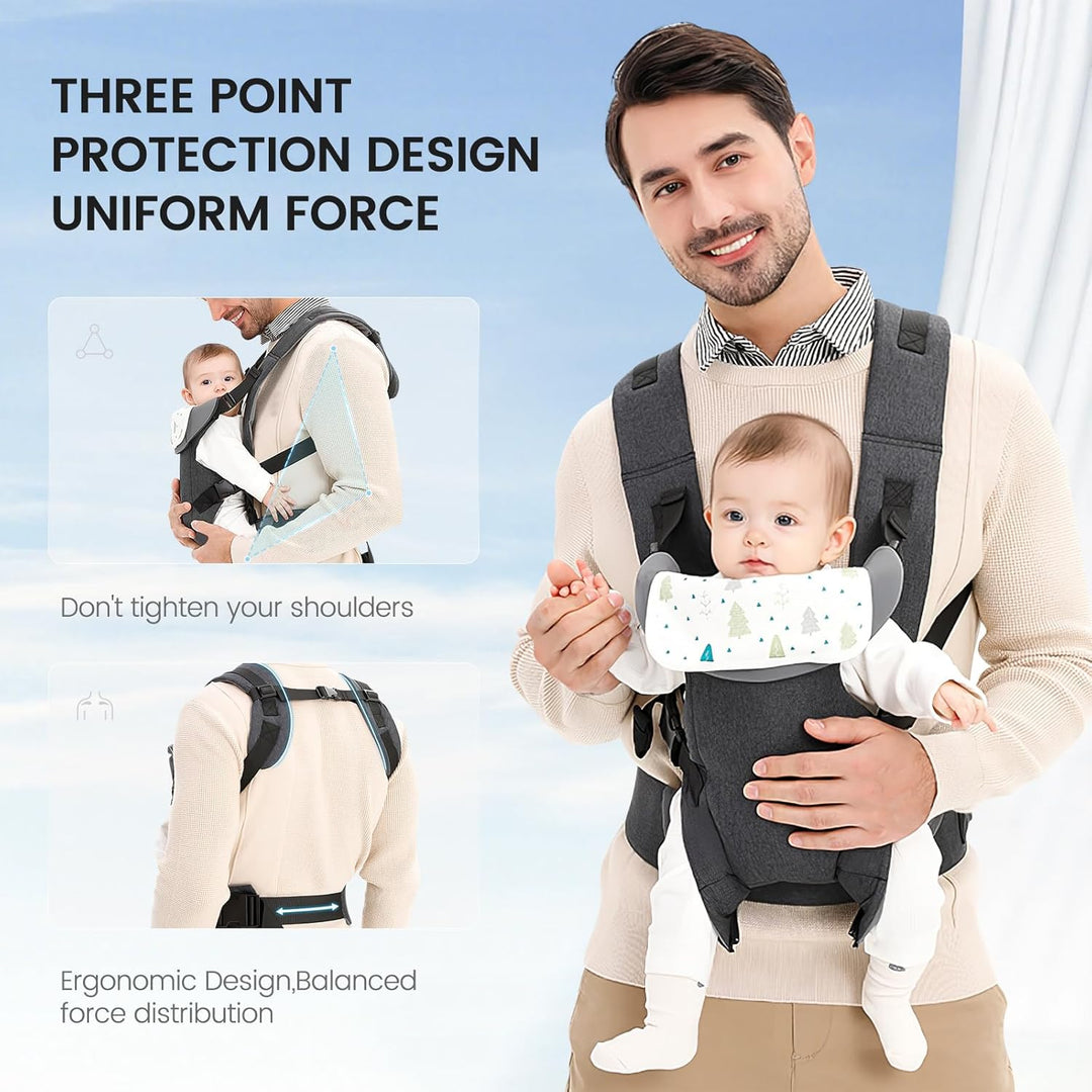 Baby Carrier Klassiker Babytrage für Neugeborene, Bequeme und Leichte Babytrage, mit verstellbarem H