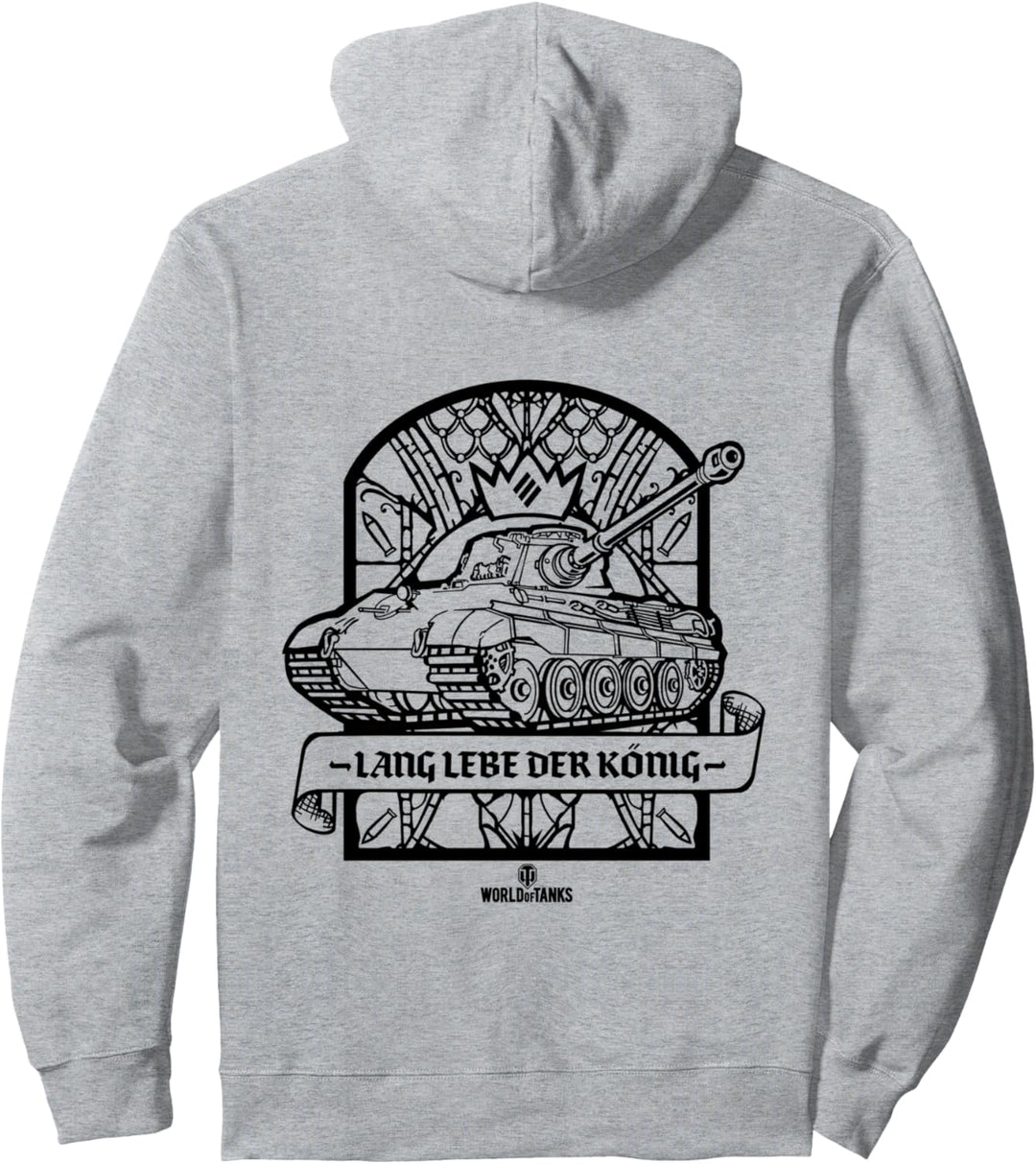 World of Tanks "Lang lebe der König" (schwarz & weiss) Pullover Hoodie