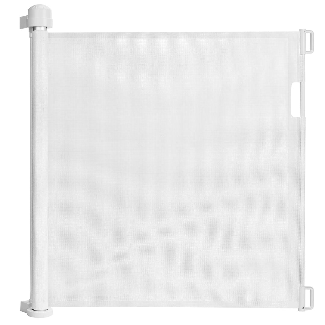 NAIZY Treppenschutzgitter Rollo Ausziehbar Türschutzgitter 87 x 0-180 cm Absperrgitter Treppenschutz