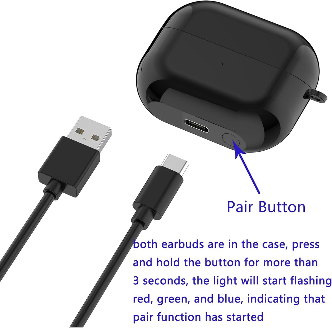 Ladekoffer Kompatibel für Samsung Galaxy Buds 3 Pro ladecase, Ersatz-Ladebox, Ohrhörer-Ladehülle für