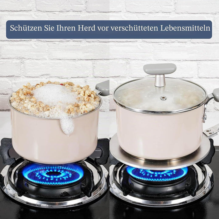 ACTIV CUISINE Induktion Adapterplatte 20 cm Induktionsadapterplatte mit abnehmbarem Griff Moka Induk