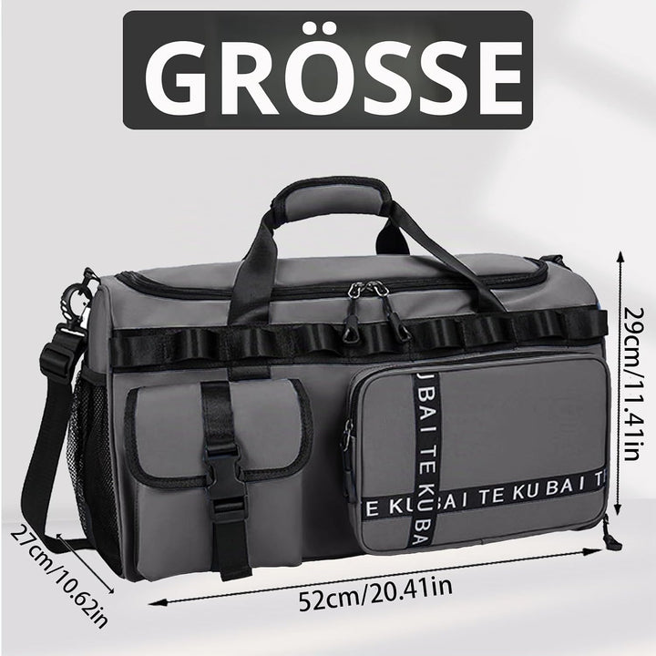 Reisetasche Damen Herren, 65L Wasserabweisende Sporttasche, Large Capacity Reise Tasche Gym Bag, mit