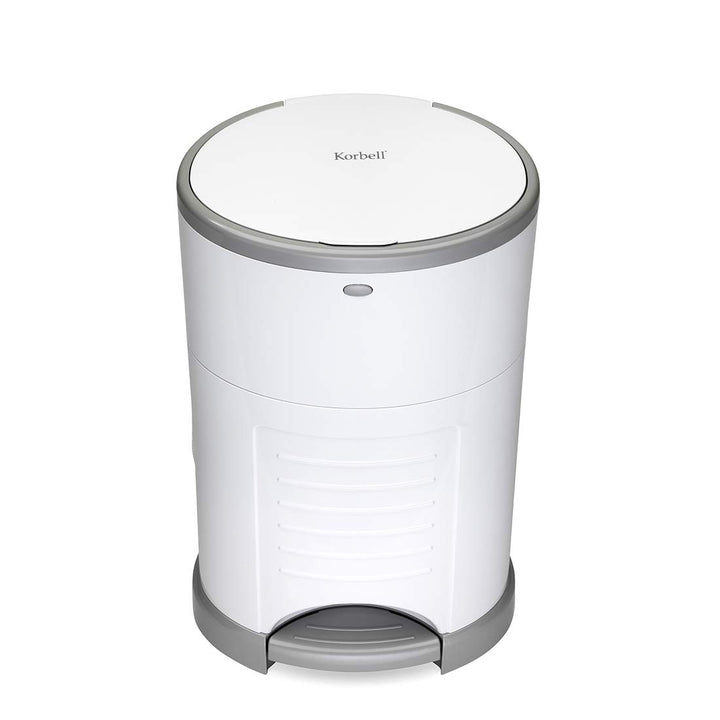 KORBELL - STANDARD - Windelabfallbehälter - 16 L - Weiss - Ökonomisch - Ökologisch - Pedal - Fassung