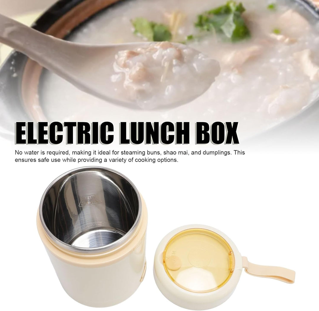 Elektrische Lunchbox 600 Ml, USB -tragbarer Lebensmittelwärmer mit 60 ° C Konstanter Temperatur, 304