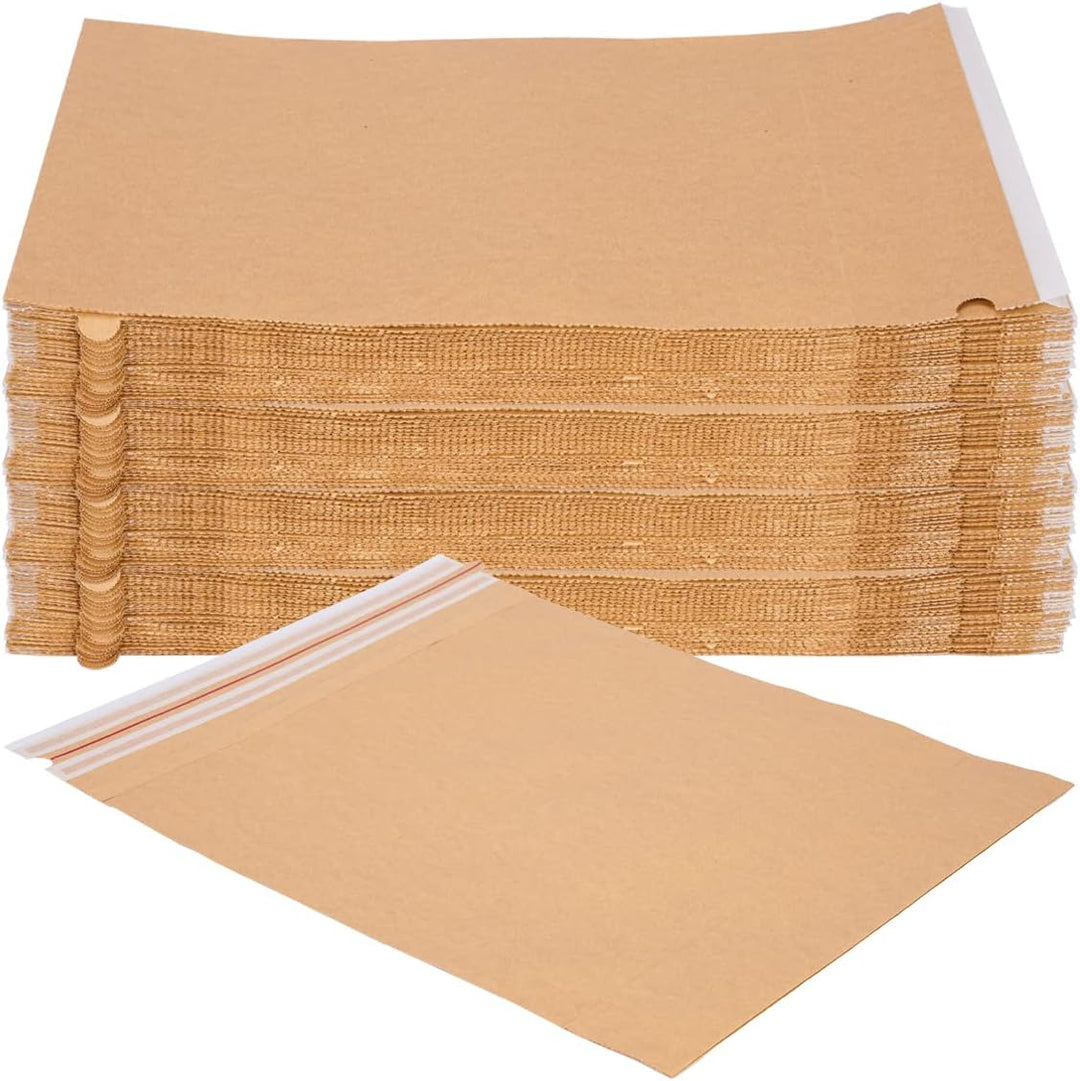 250 Versandbeutel aus Kraftpapier 120 g/m² wiederverschliessbar 38 x 44 cm | Grösse und Stückzahl wä